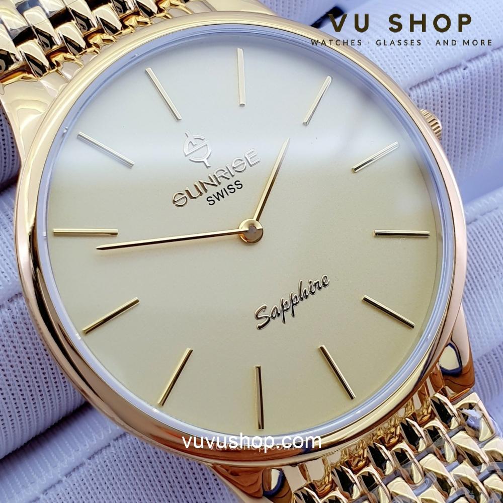 Đồng hồ đôi SUNRISE DM738SWD siêu mỏng Chính hãng - Ảnh 7