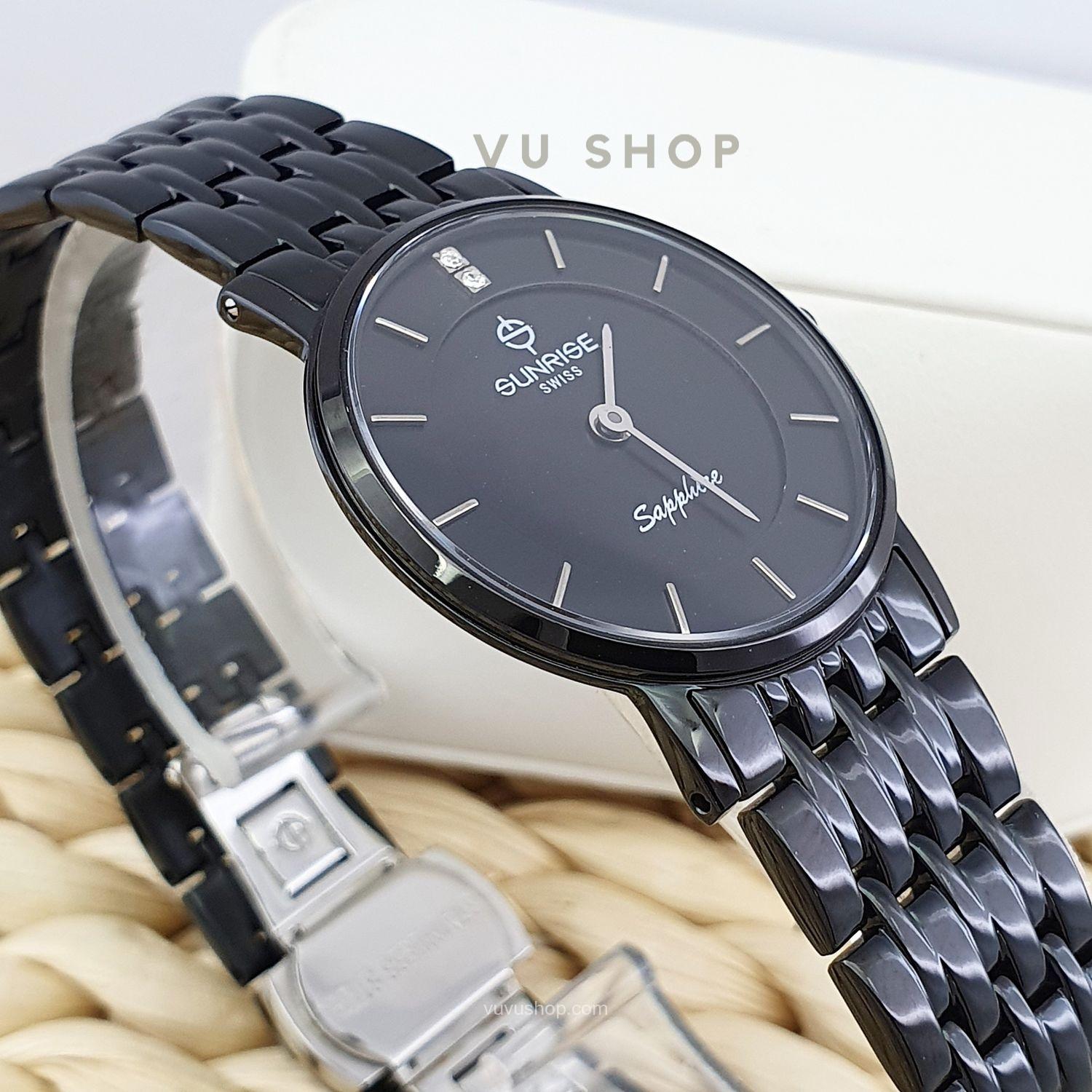 Đồng hồ đôi SUNRISE DM737SWC Siêu mỏng Chính hãng - Ảnh 4