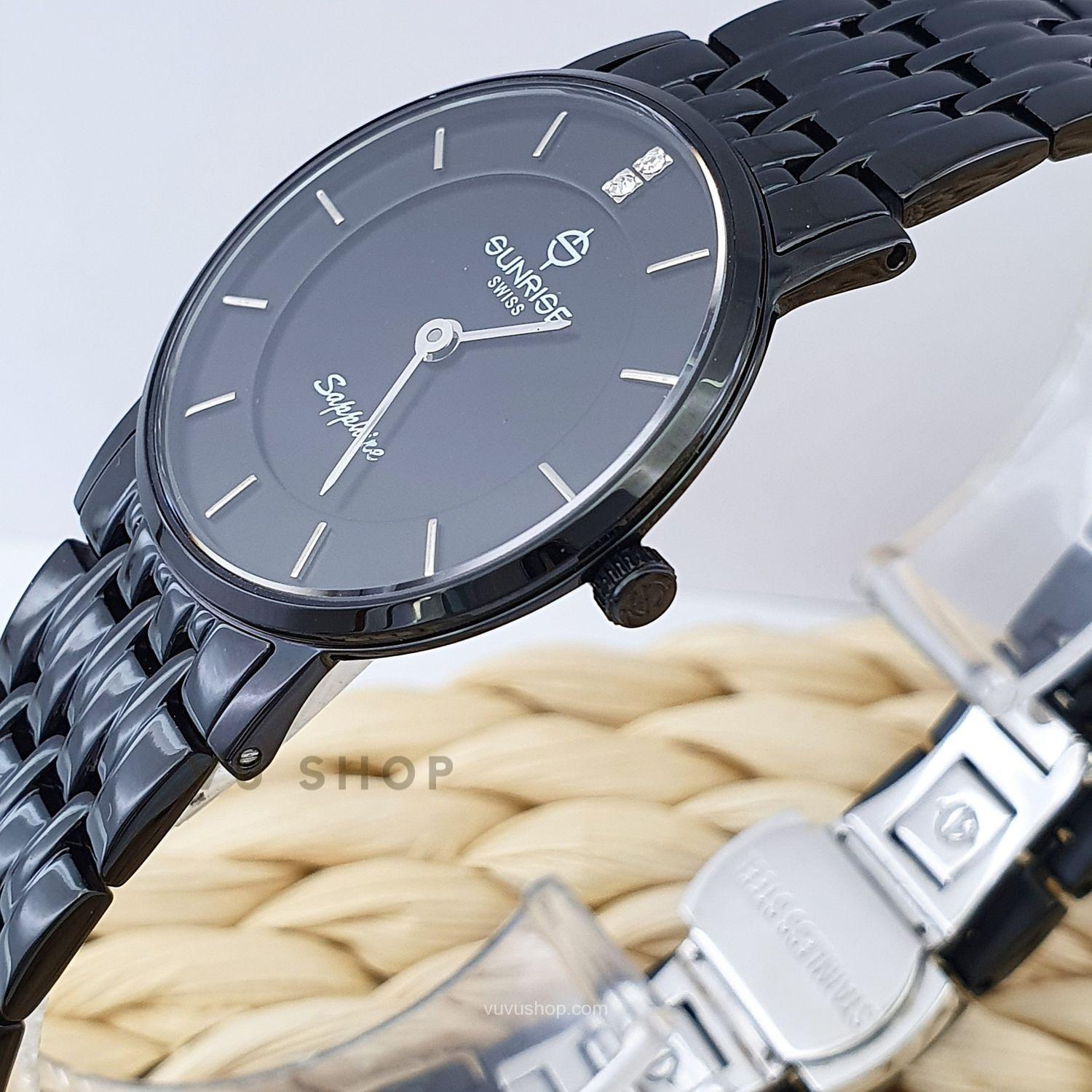 Đồng hồ đôi SUNRISE DM737SWC Siêu mỏng Chính hãng - Ảnh 5