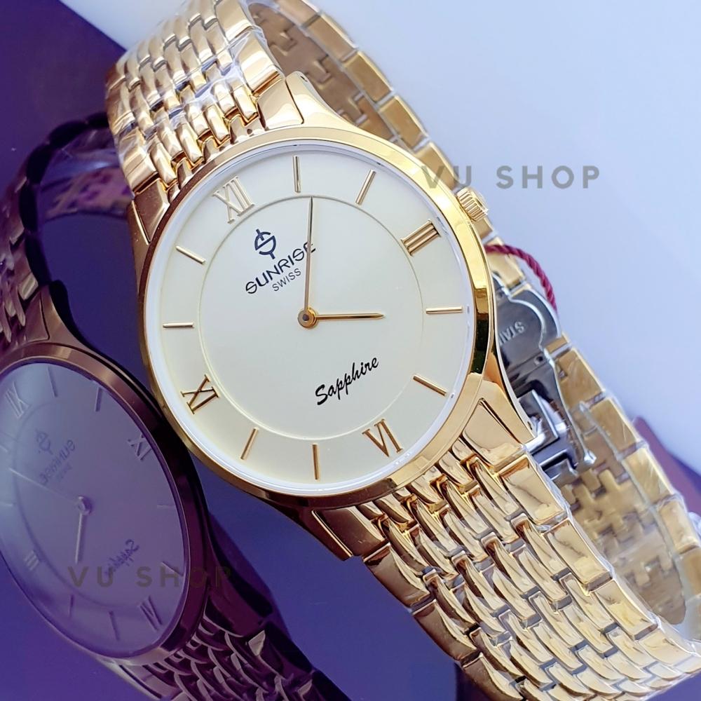 Đồng hồ nam SUNRISE DM736SWC Siêu mỏng Chính hãng - Ảnh 3