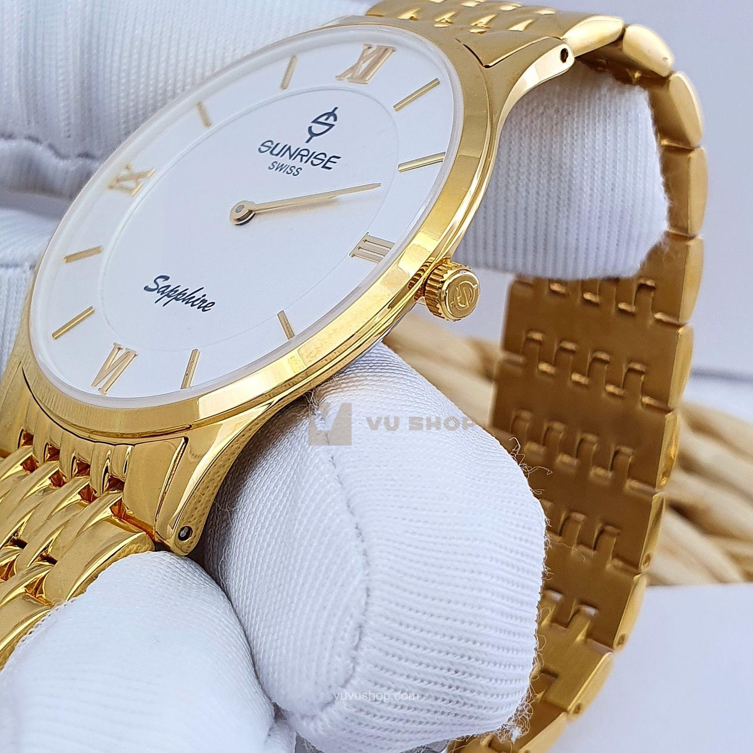 Đồng hồ nam SUNRISE DM736SWC Siêu mỏng Chính hãng - Ảnh 6