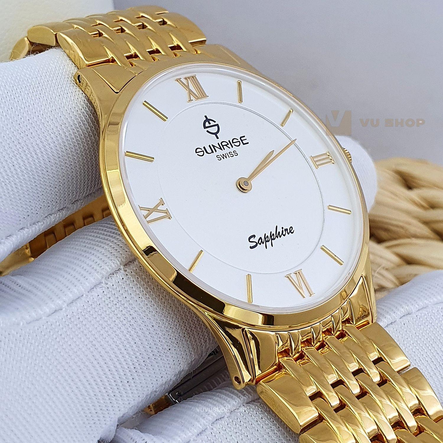 Đồng hồ nam SUNRISE DM736SWC Siêu mỏng Chính hãng - Ảnh 5