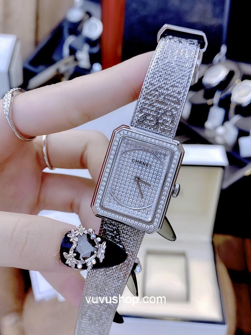ĐỒNG HỒ NỮ CHANEL BOY FRIEND DIAMOND - Size lớn - 002790027