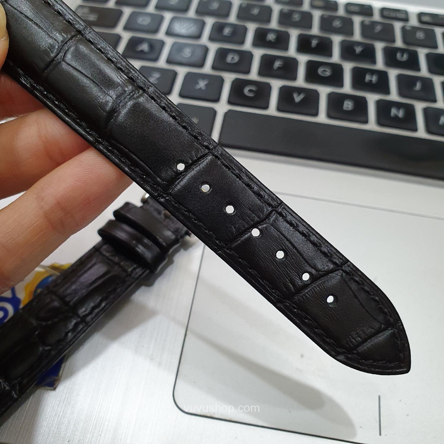 DÂY ĐỒNG HỒ VÂN DA CÁ SẤU - KÈM KHÓA (Bản mỏng, nhiều size) - Ảnh 6