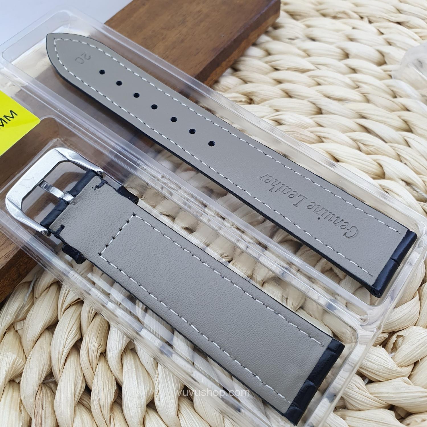 DÂY ĐỒNG HỒ VÂN DA CÁ SẤU - KÈM KHÓA (Bản mỏng, nhiều size) - Ảnh 5