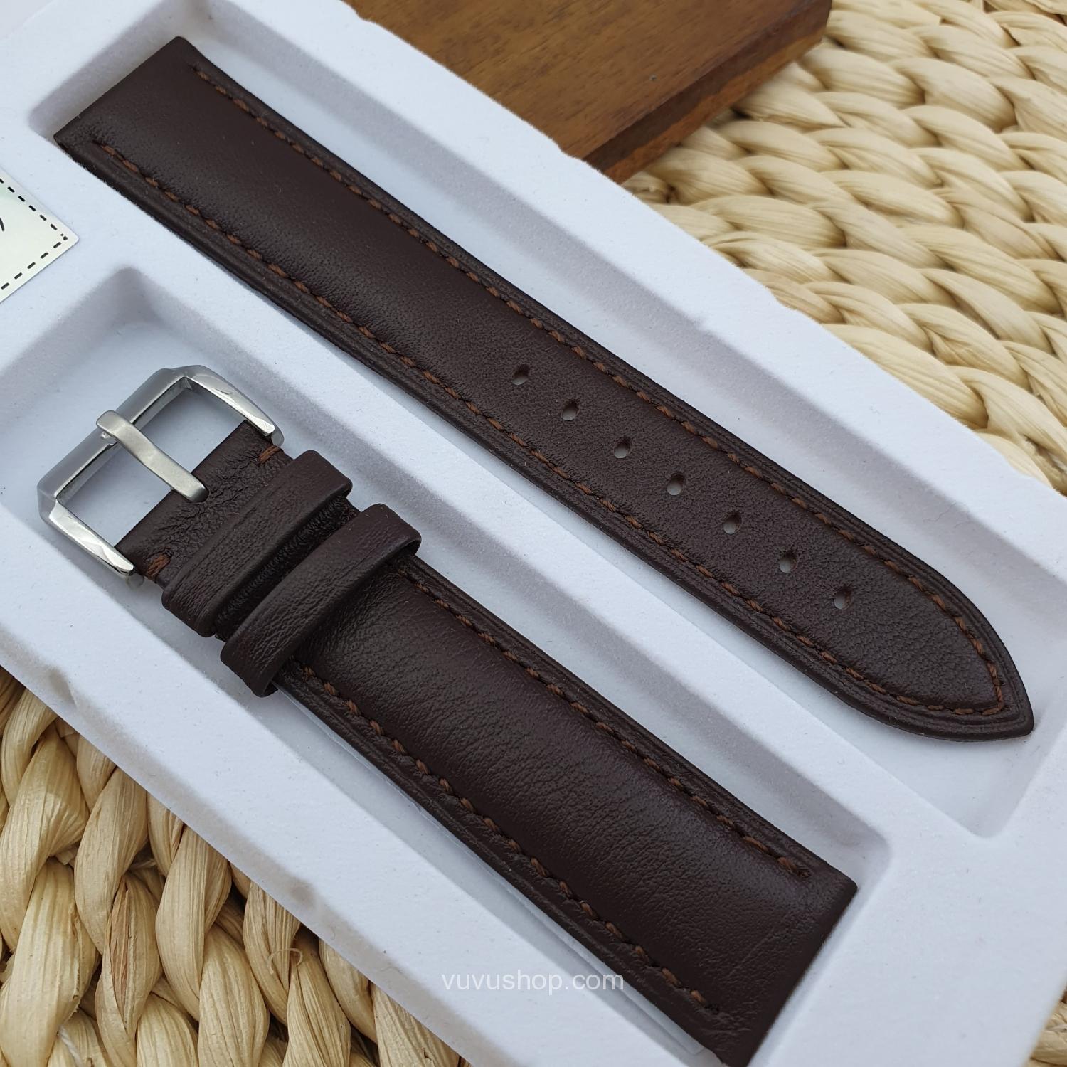 DÂY ĐỒNG HỒ DA BÊ - KÈM KHÓA (Bản dày, mềm)