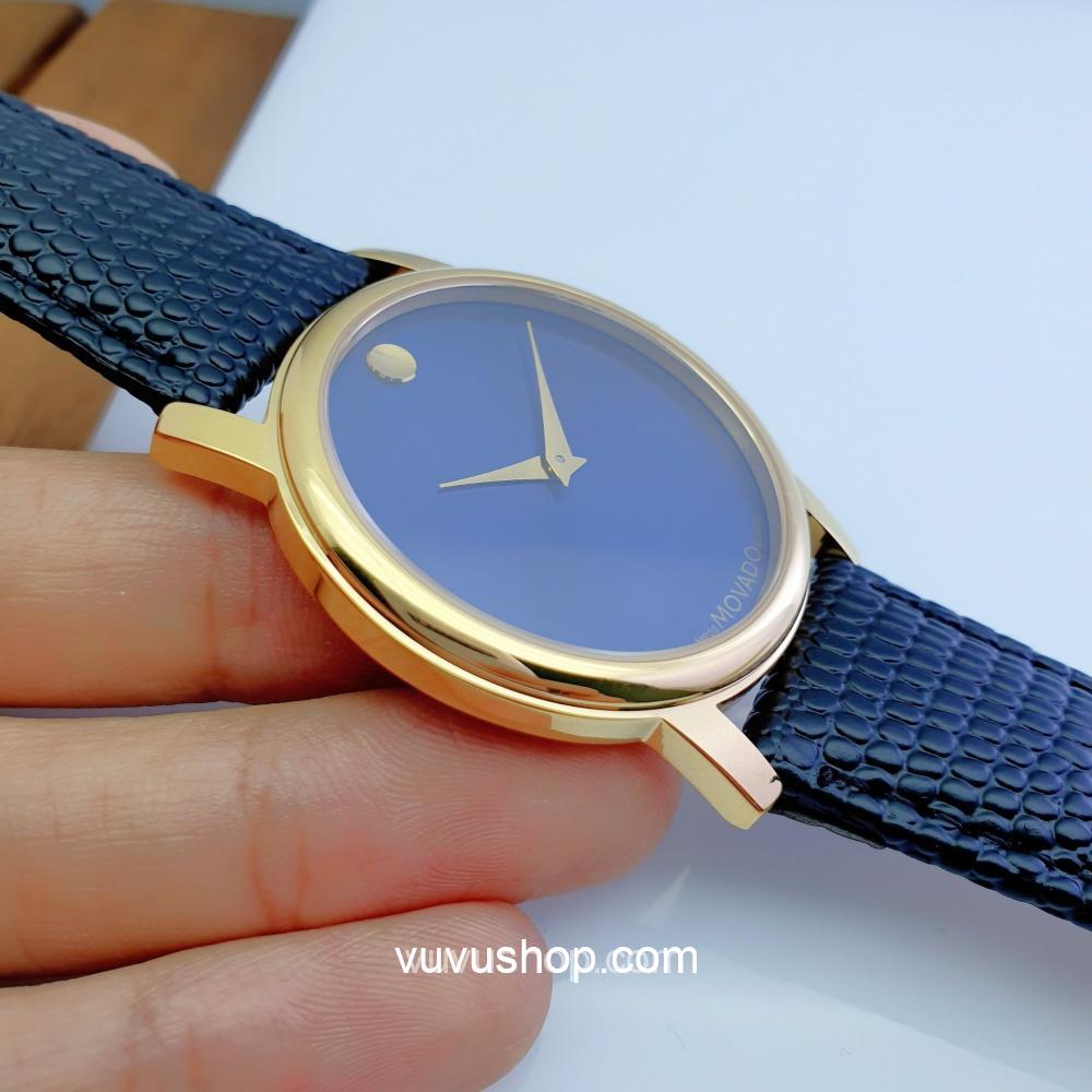 Đồng hồ đôi MOVADO dây da - Kính Sapphire (Có bán lẻ) - Ảnh 18