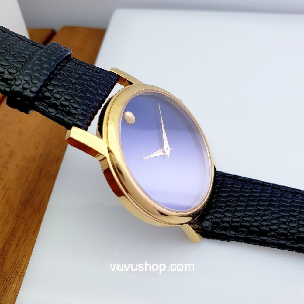 Đồng hồ đôi MOVADO dây da - Kính Sapphire (Có bán lẻ) - Ảnh 16