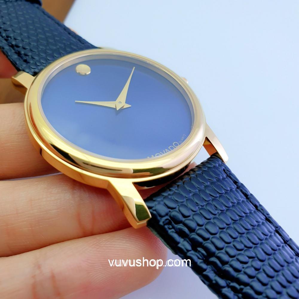 Đồng hồ đôi MOVADO dây da - Kính Sapphire (Có bán lẻ) - Ảnh 15