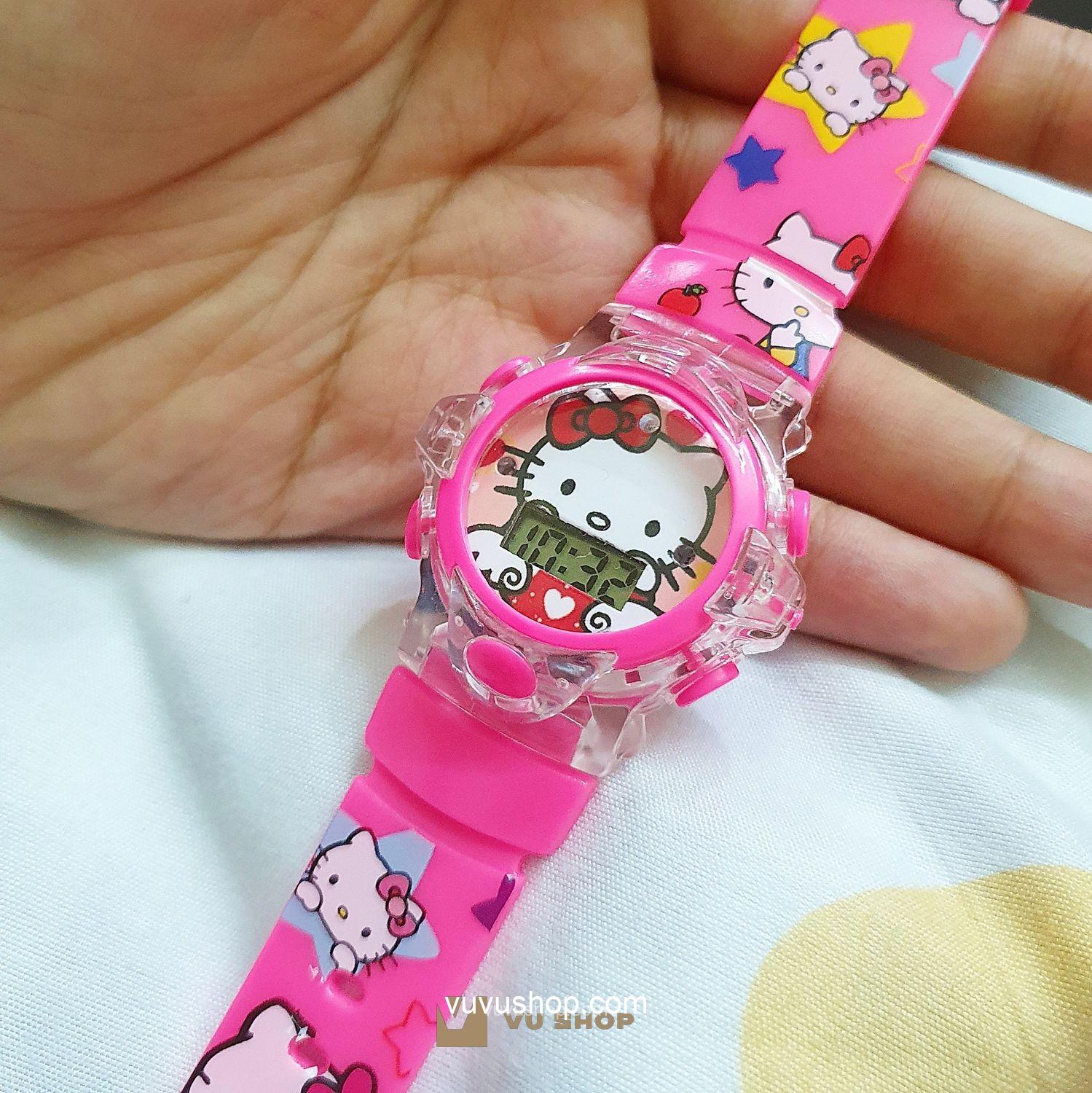 Đồng hồ trẻ em hoạt hình đèn led kèm nhạc nhiều màu - Ảnh 15