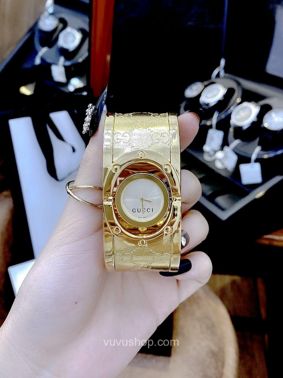 ĐỒNG HỒ NỮ GUCCI F1- VÒNG TAY BẢN LỚN - 700825008