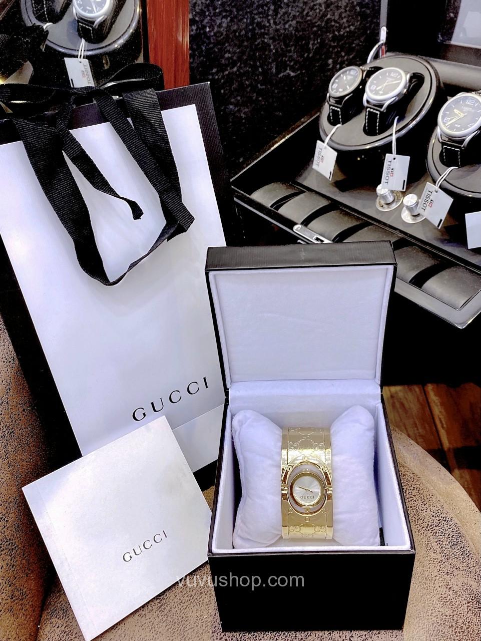 ĐỒNG HỒ NỮ GUCCI F1- VÒNG TAY BẢN LỚN - 700825008 - Ảnh 9