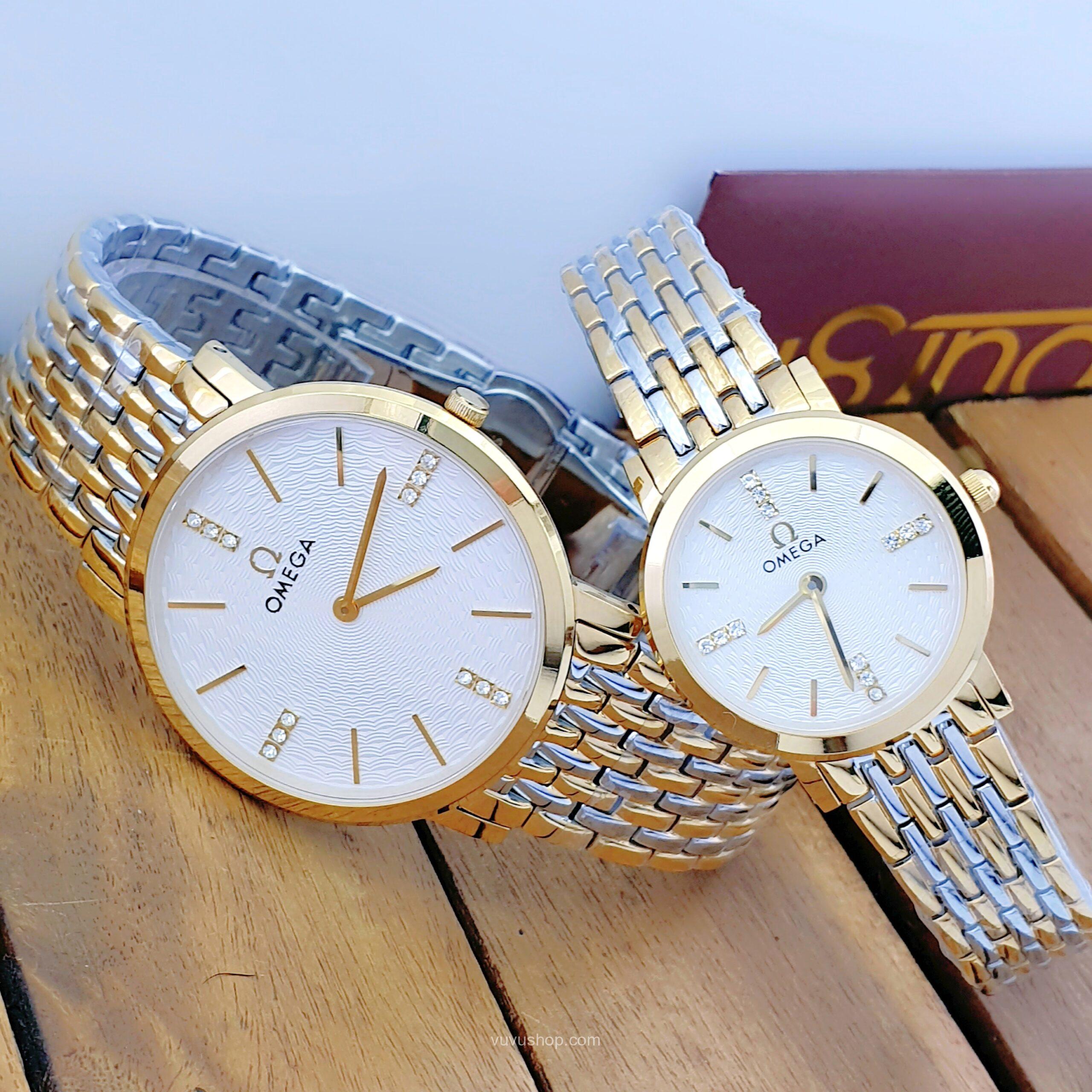 Đồng hồ đôi OMEGA 808M Siêu mỏng Kính Sapphire