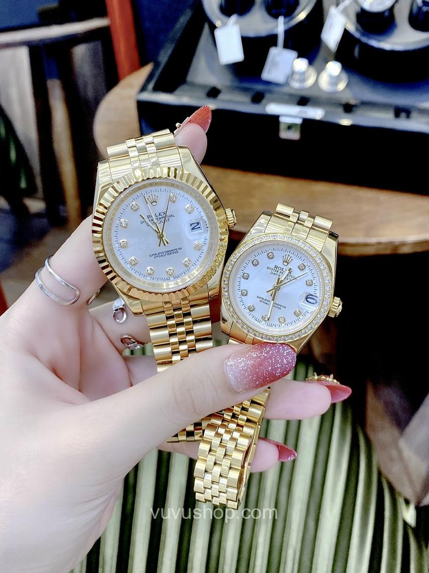 Đồng hồ đôi ROLEX Oyster Date Just - Quartz - Ảnh 2