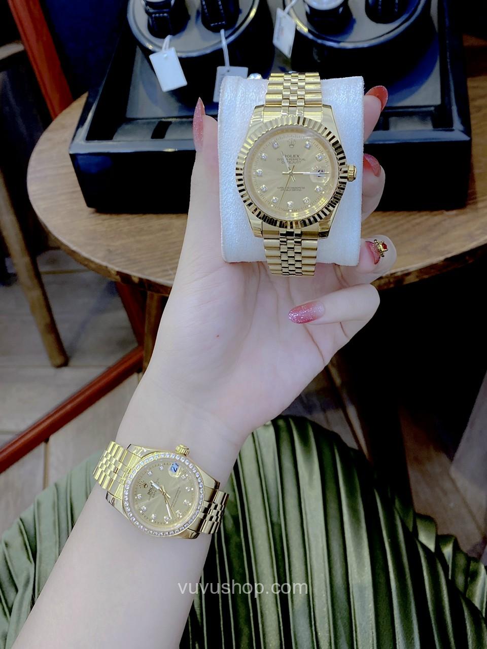 Đồng hồ đôi ROLEX Oyster Date Just - Quartz - Ảnh 4