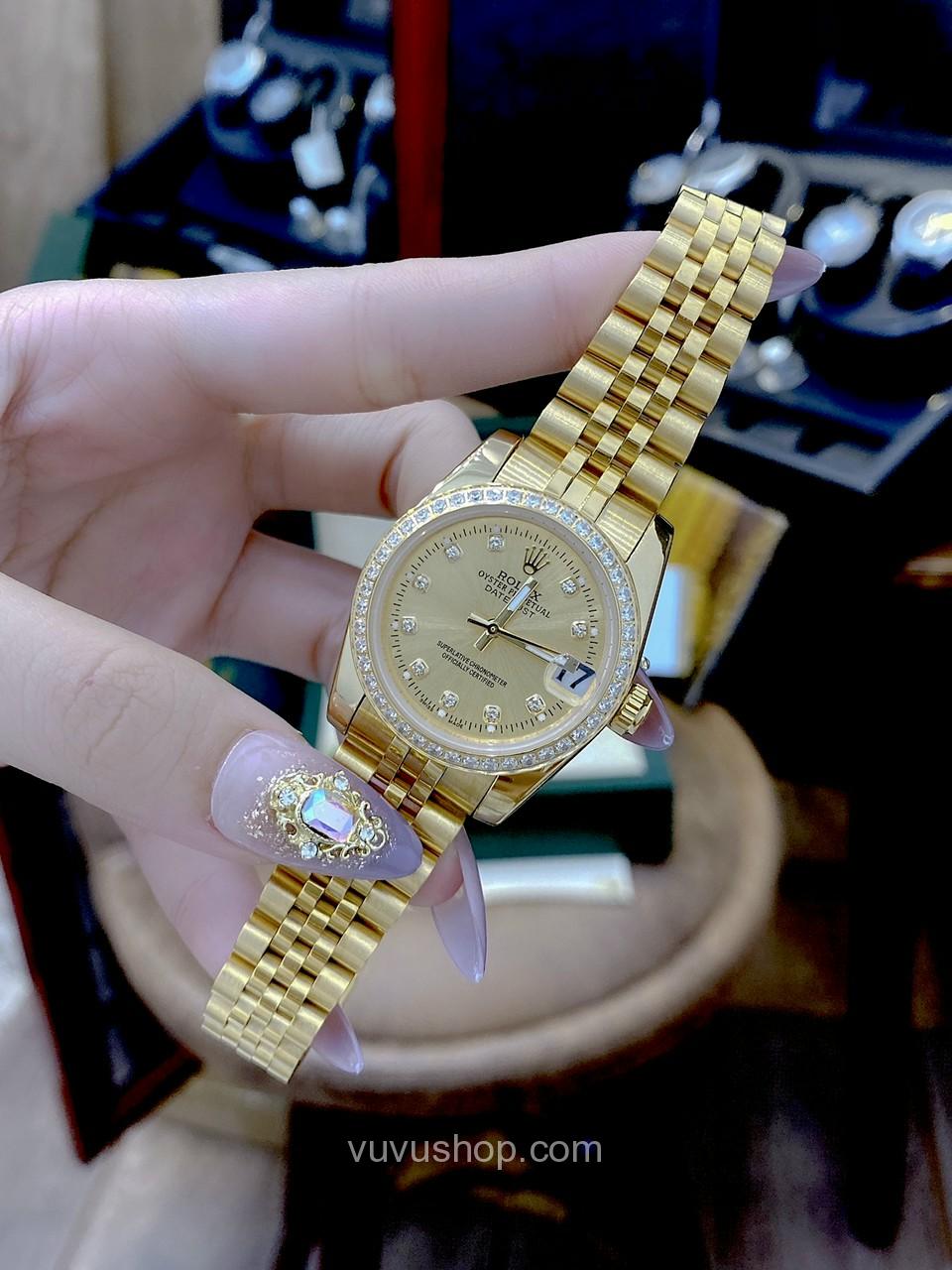 Đồng hồ đôi ROLEX Oyster Date Just - Quartz - Ảnh 12