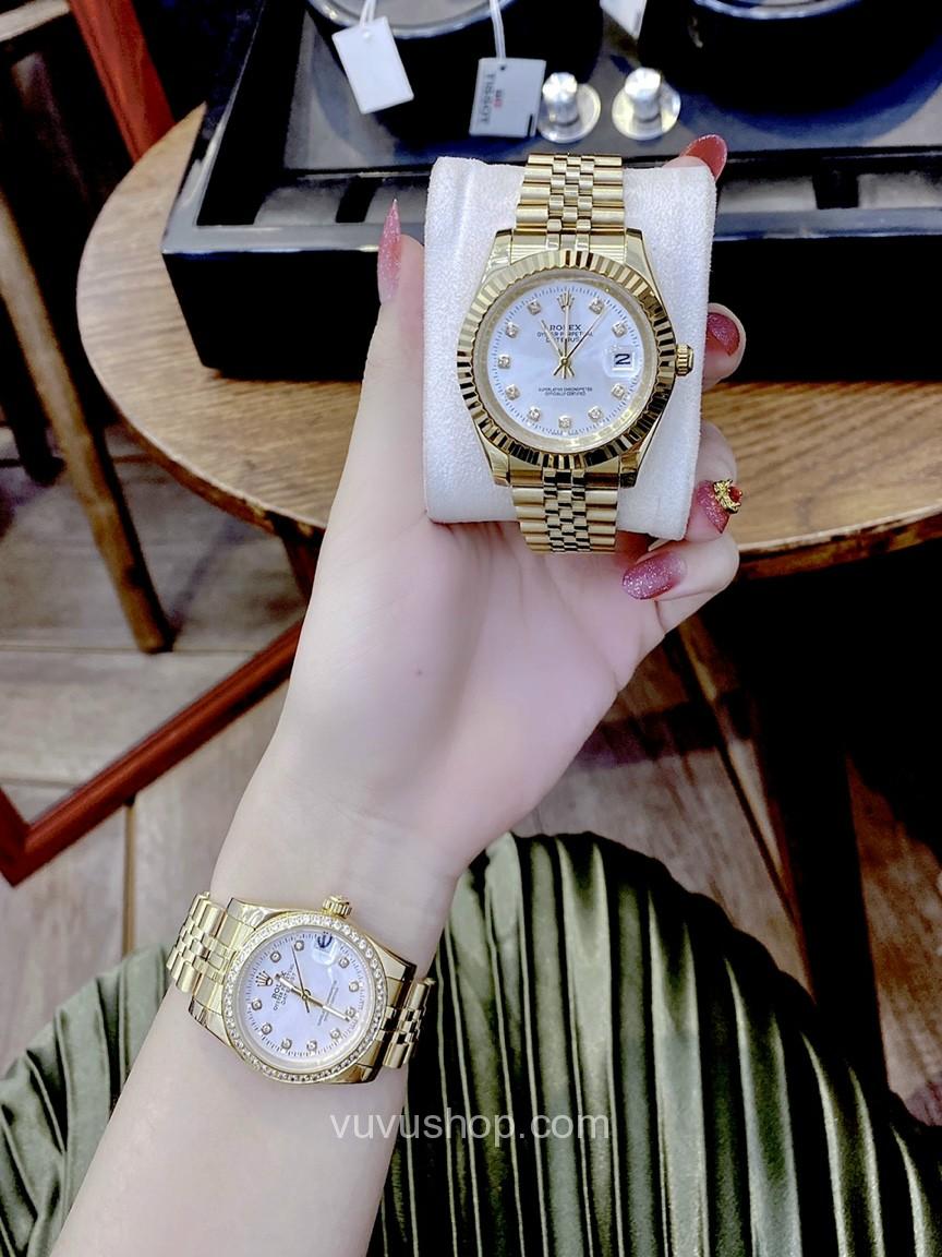 Đồng hồ đôi ROLEX Oyster Date Just - Quartz - Ảnh 3