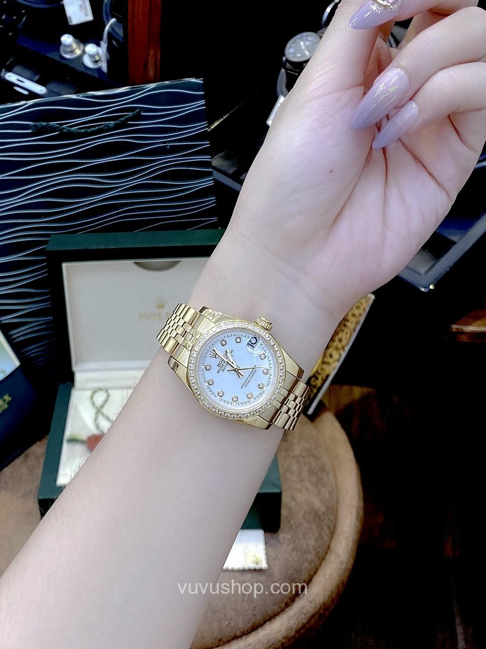 Đồng hồ đôi ROLEX Oyster Date Just - Quartz - Ảnh 9