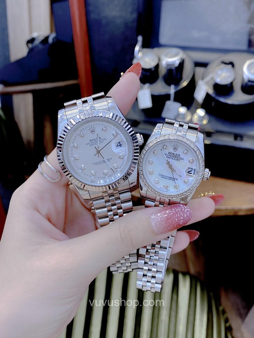 Đồng hồ đôi ROLEX Oyster Date Just - Quartz