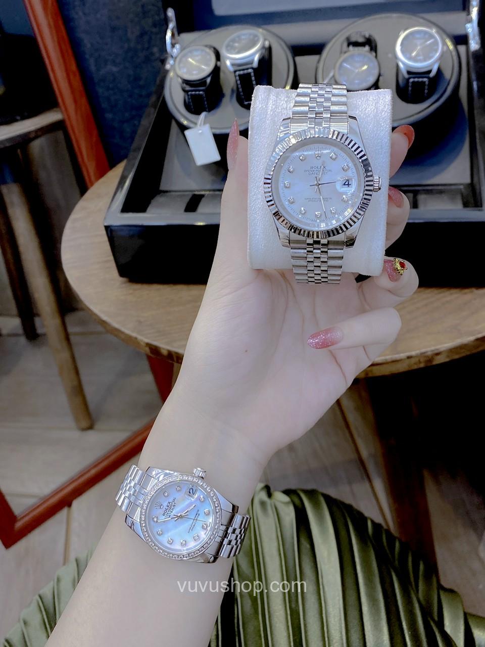 Đồng hồ đôi ROLEX Oyster Date Just - Quartz - Ảnh 2