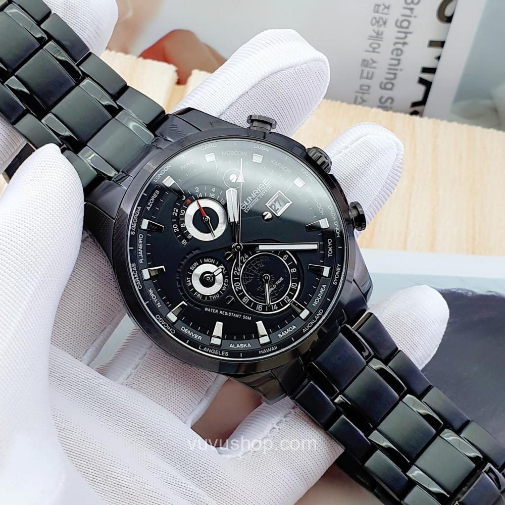 Đồng hồ nam SUNRISE 1135SA World time - Chính hãng - Ảnh 5