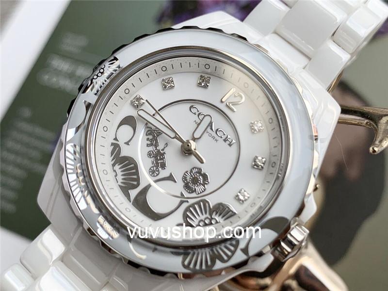 ĐỒNG HỒ NỮ COACH PRESTON BLUSH CERAMIC 14503464 - Ảnh 2