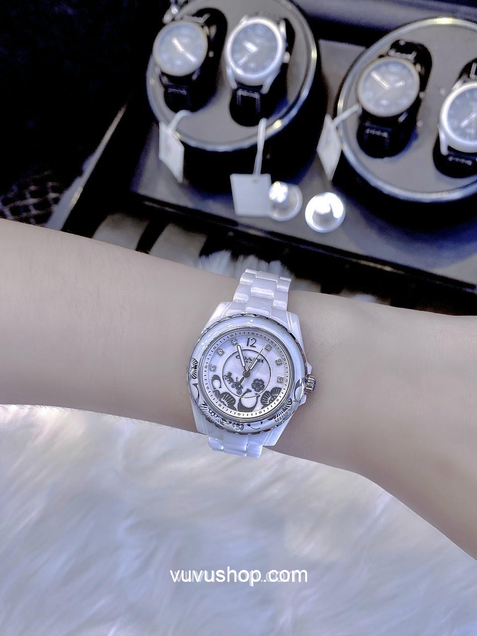 ĐỒNG HỒ NỮ COACH PRESTON BLUSH CERAMIC 14503464 - Ảnh 10