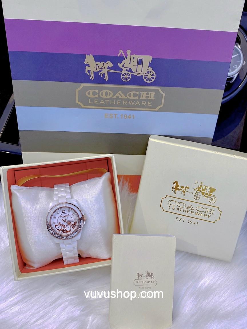 ĐỒNG HỒ NỮ COACH PRESTON BLUSH CERAMIC 14503464 - Ảnh 7