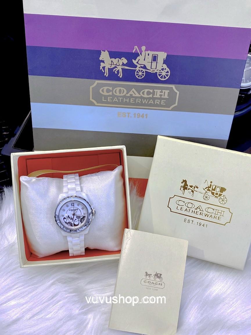 ĐỒNG HỒ NỮ COACH PRESTON BLUSH CERAMIC 14503464 - Ảnh 15