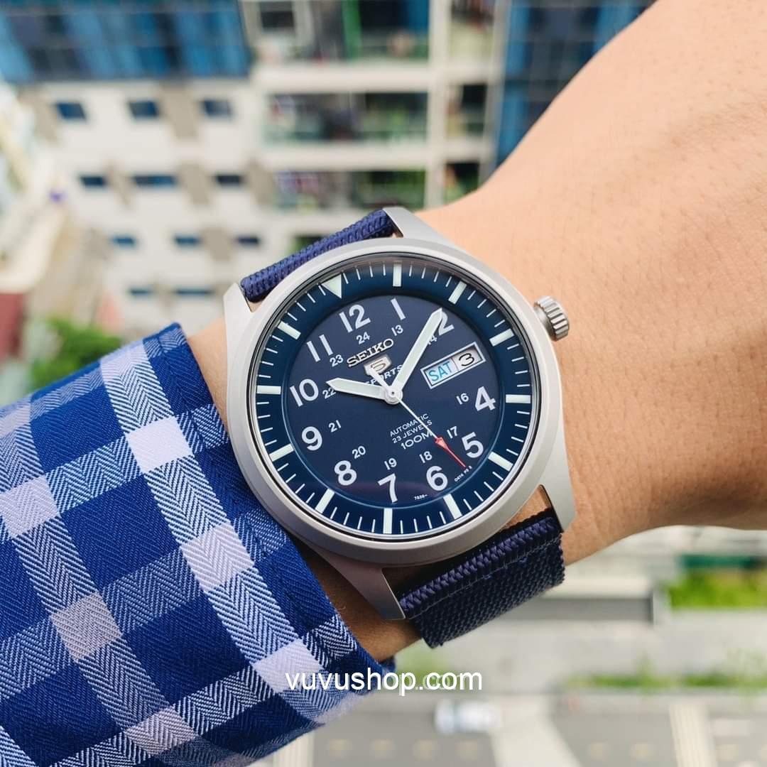 Đồng hồ nam SEIKO 5 Quân đội Automatic - Ảnh 2