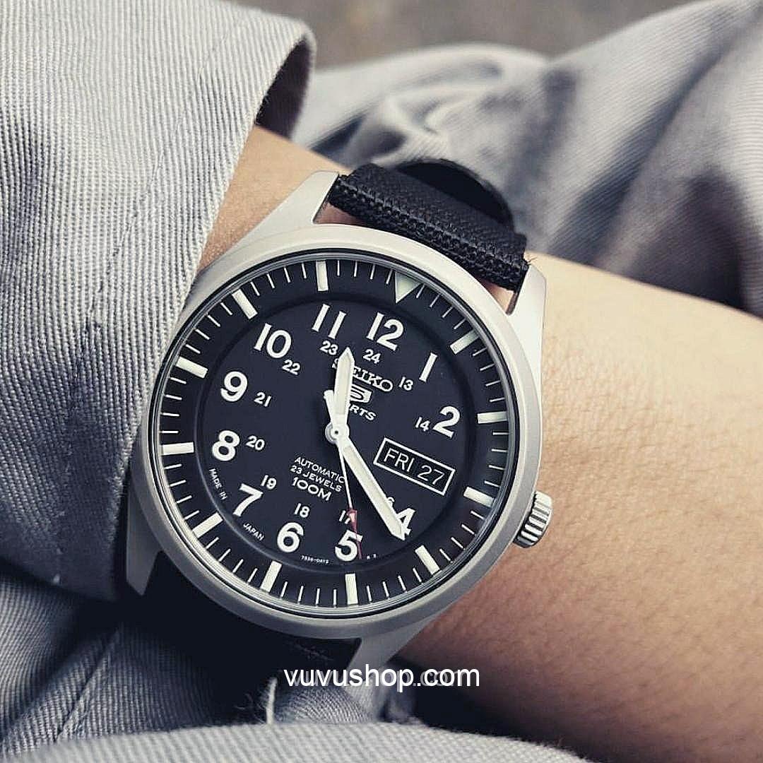 Đồng hồ nam SEIKO 5 Quân đội Automatic - Ảnh 2
