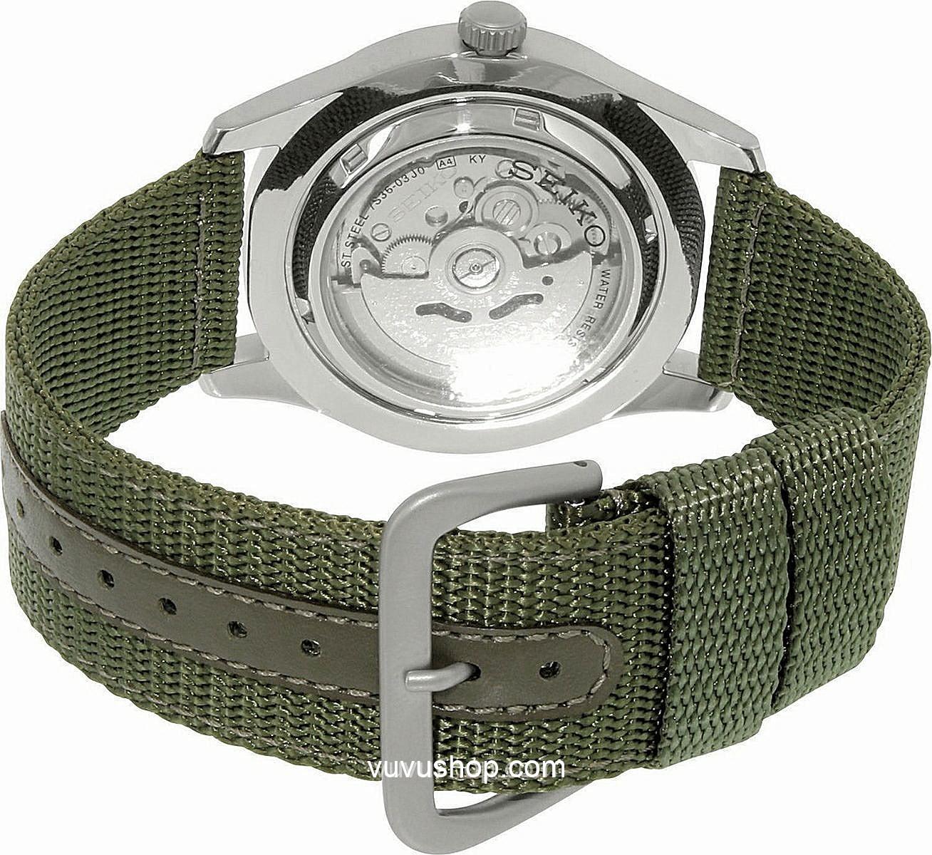 Đồng hồ nam SEIKO 5 Quân đội Automatic - Ảnh 4