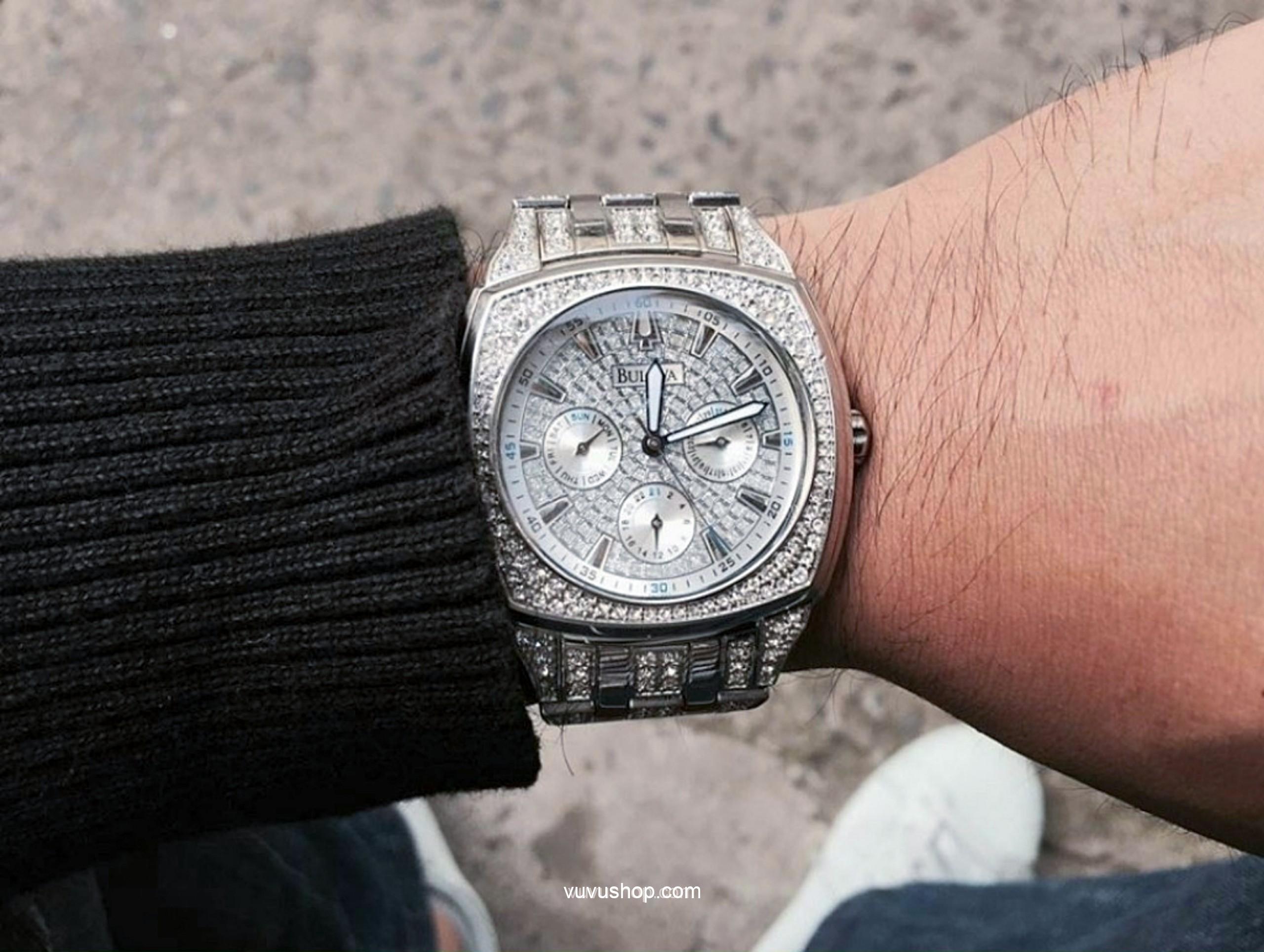 ĐỒNG HỒ BULOVA PHANTOM SWAROVSKI 96C002 Day Date - 003210032 - Ảnh 3