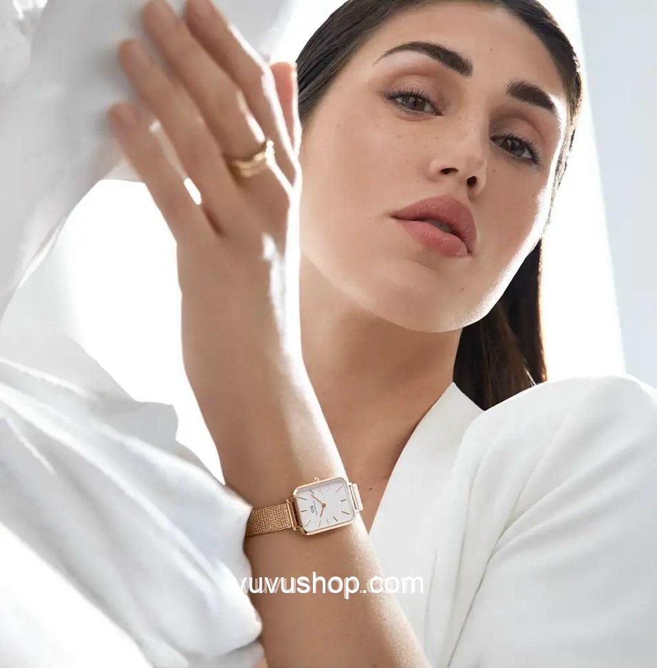 Đồng hồ nữ DW Quadro Pressed Melrose - Ảnh 4