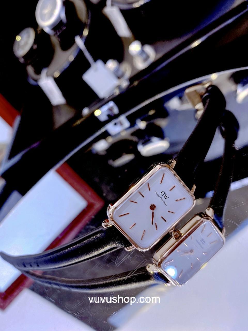 Đồng hồ nữ DW Quadro Pressed Melrose Dây da - Ảnh 11
