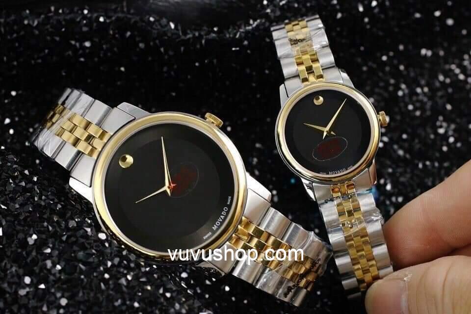 Đồng hồ đôi MOVADO Quartz Kính Sapphire (Có bán lẻ) - Ảnh 8
