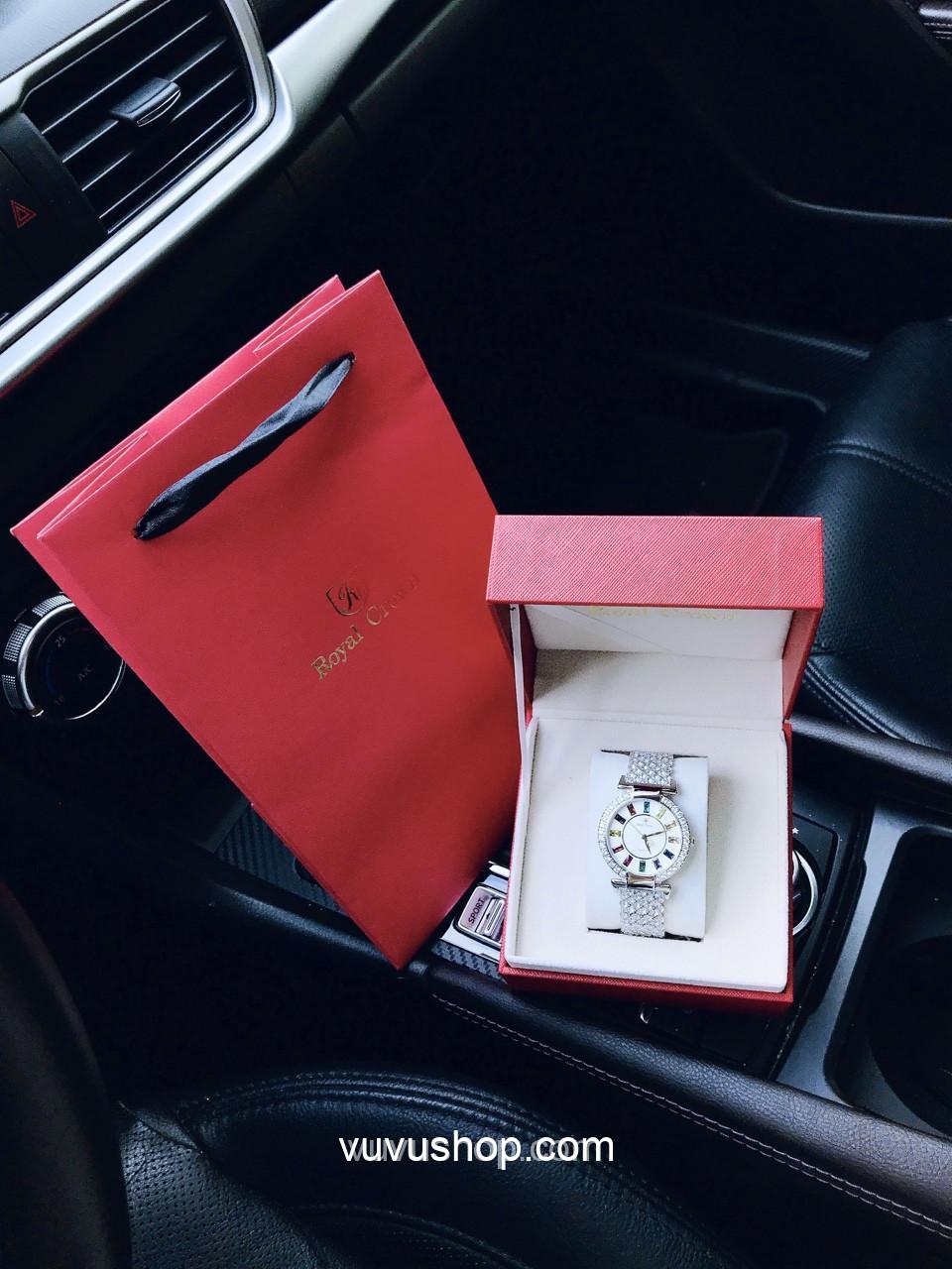 Đồng hồ nữ ROYAL CROWN 4604 Jewelry - Fullbox - Ảnh 9