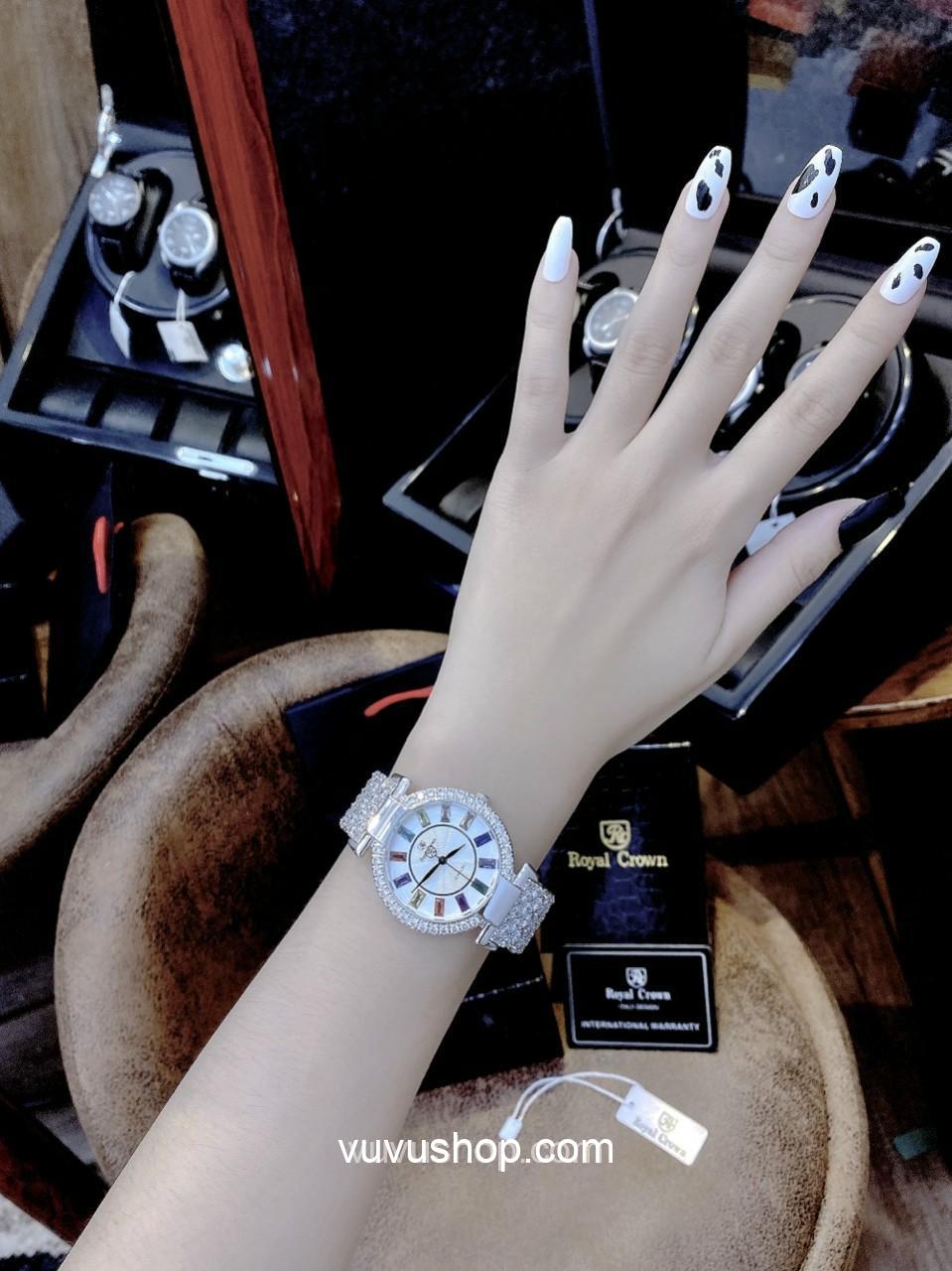 Đồng hồ nữ ROYAL CROWN 4604 Jewelry - Fullbox - Ảnh 3