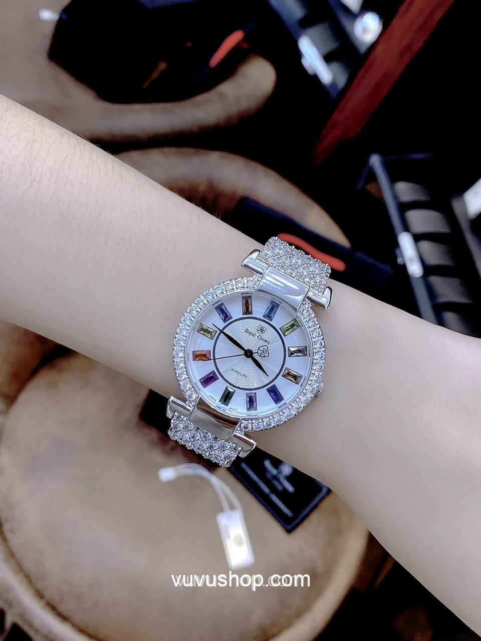 Đồng hồ nữ ROYAL CROWN 4604 Jewelry - Fullbox - Ảnh 2