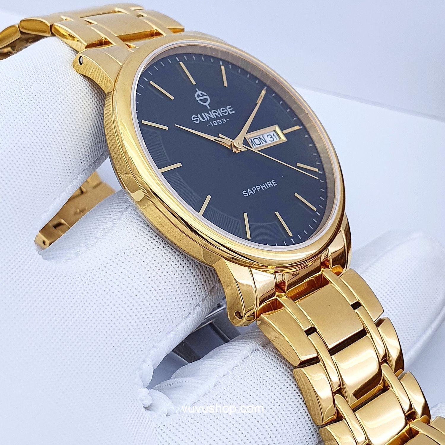 ĐỒNG HỒ NAM SUNRISE 1179SA - 2 LỊCH - KÍNH SAPPHIRE - Ảnh 4