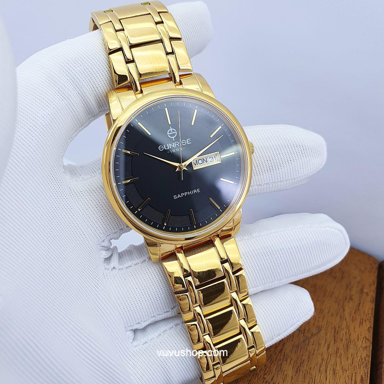 ĐỒNG HỒ NAM SUNRISE 1179SA - 2 LỊCH - KÍNH SAPPHIRE - Ảnh 6