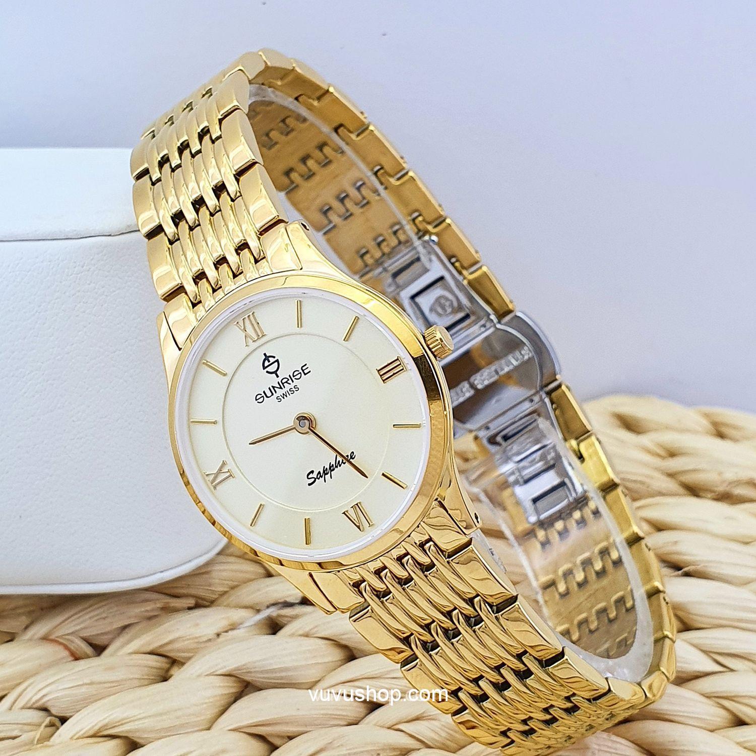 Đồng hồ nữ SUNRISE DL736SWC Siêu mỏng Chính hãng