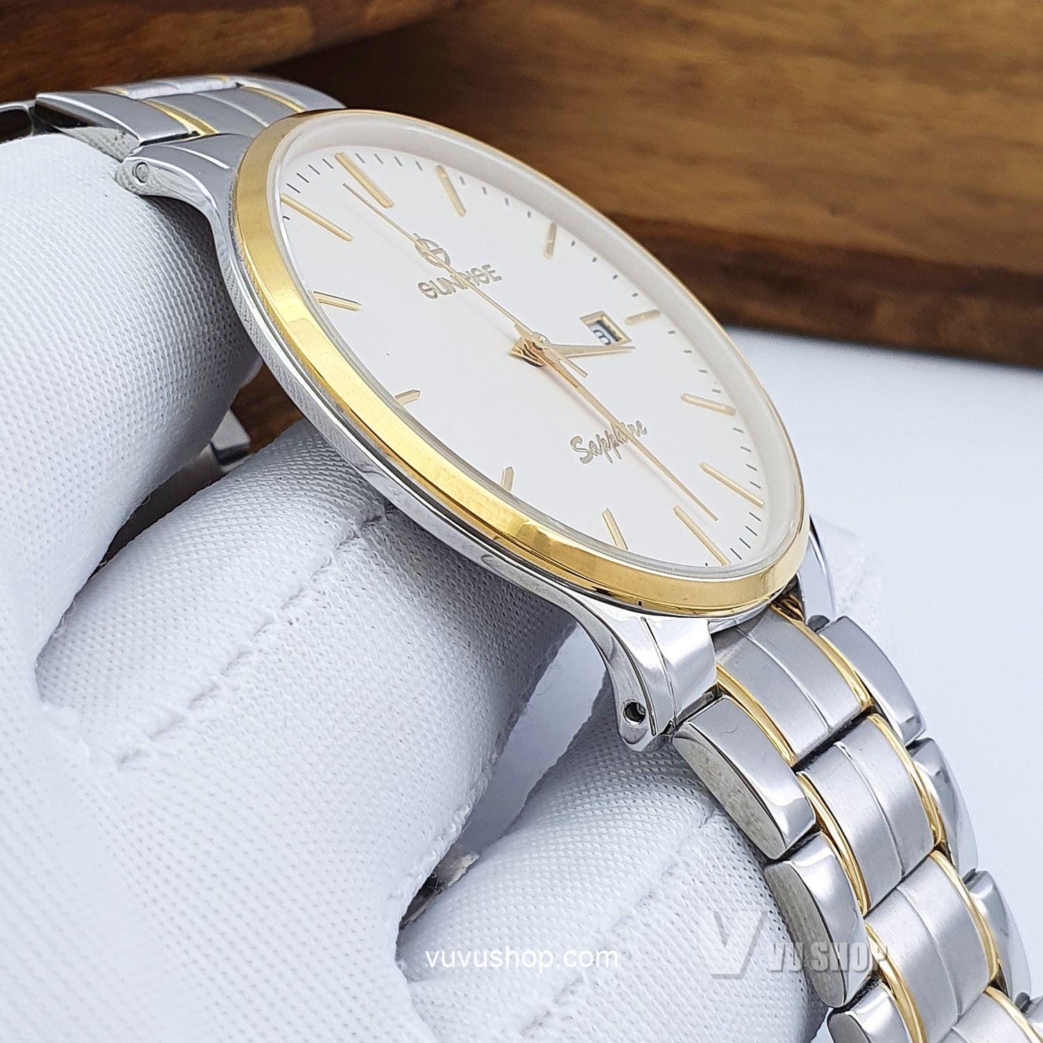 Đồng hồ nam SUNRISE DM691SWA - Kính sapphire - Ảnh 5