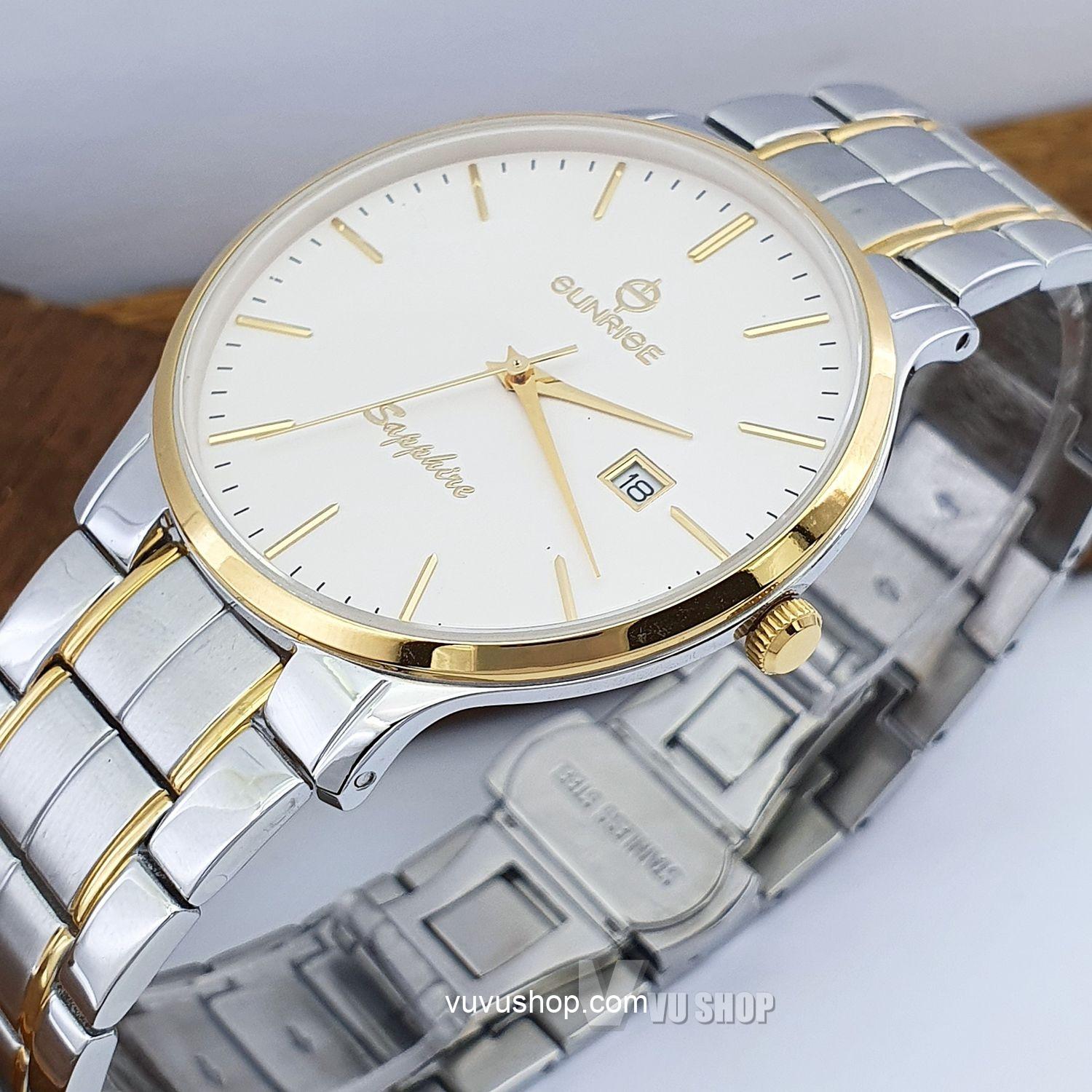 Đồng hồ nam SUNRISE DM691SWA - Kính sapphire - Ảnh 3