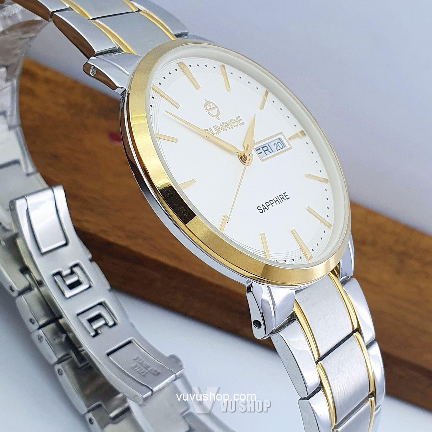 Đồng hồ nam SUNRISE DM749SWA - Kính sapphire - Ảnh 3