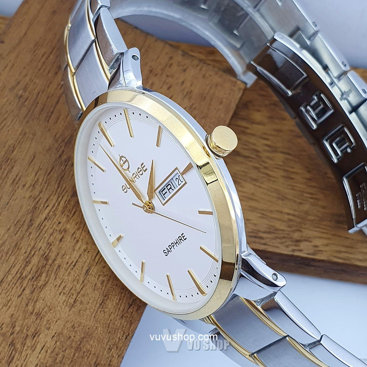 Đồng hồ nam SUNRISE DM749SWA - Kính sapphire - Ảnh 2