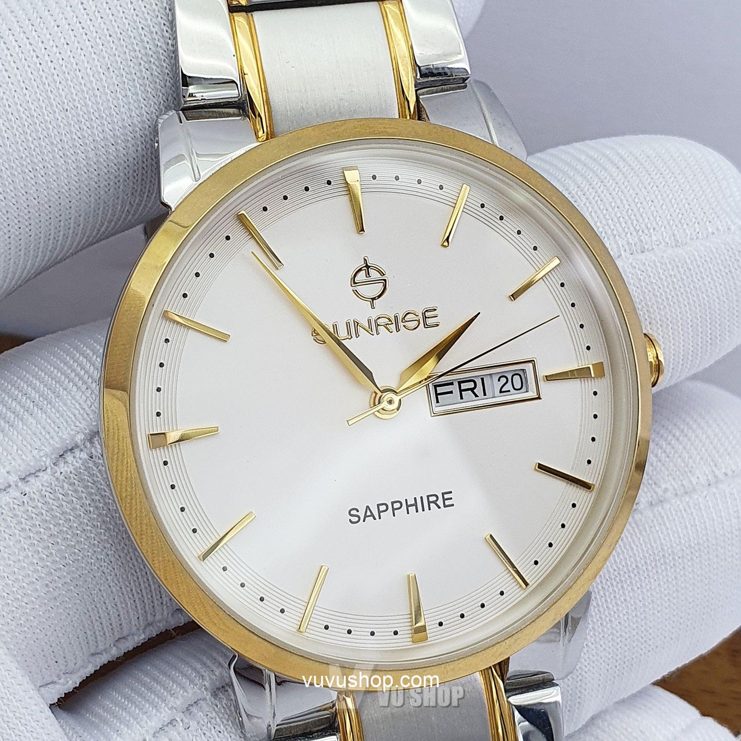 Đồng hồ nam SUNRISE DM749SWA - Kính sapphire - Ảnh 5
