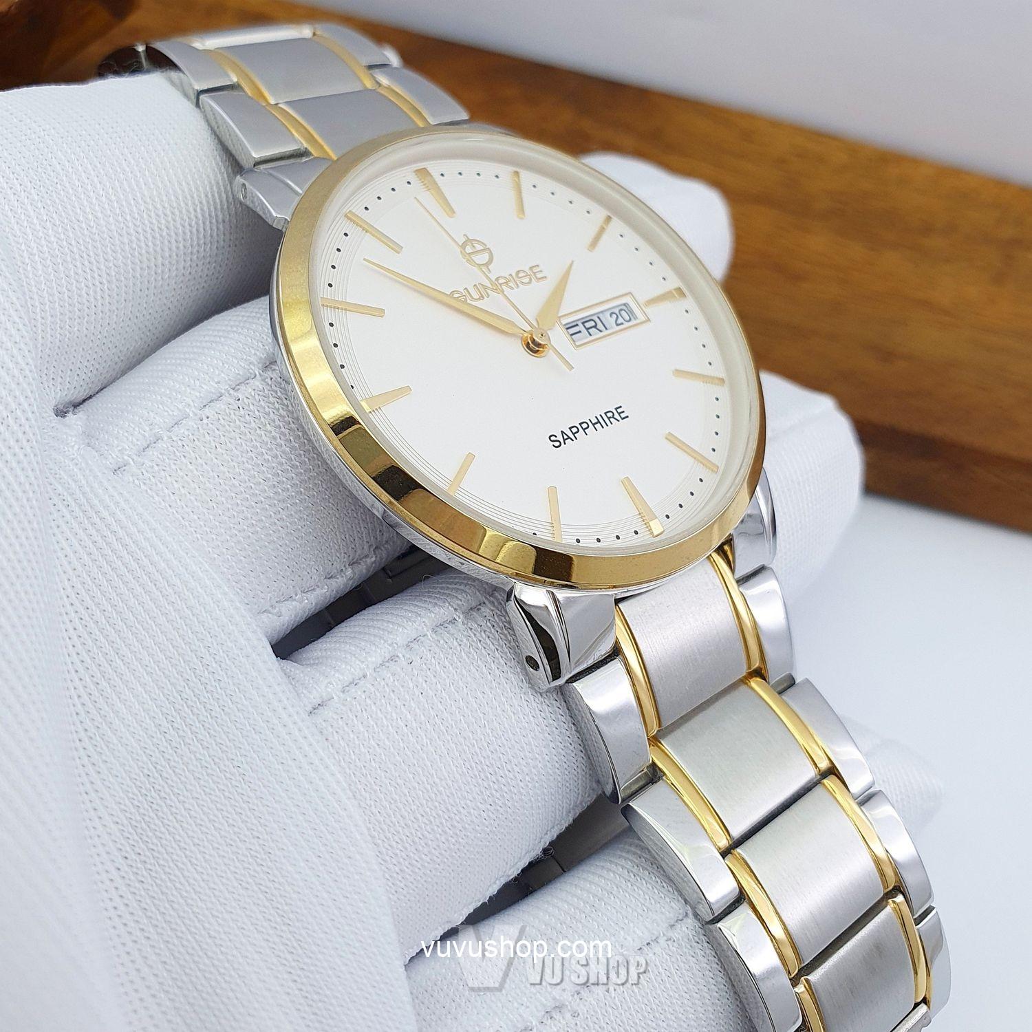 Đồng hồ nam SUNRISE DM749SWA - Kính sapphire - Ảnh 4