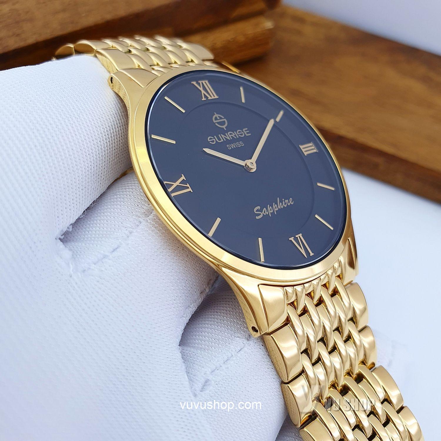 Đồng hồ đôi SUNRISE DM736SWC Siêu mỏng Chính hãng - Ảnh 12