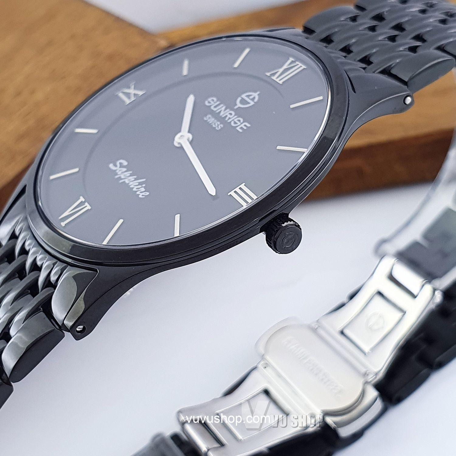 Đồng hồ đôi SUNRISE DM736SWC Siêu mỏng Chính hãng - Ảnh 4